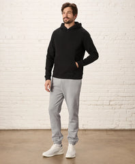 brushed fleece pullover hoodie