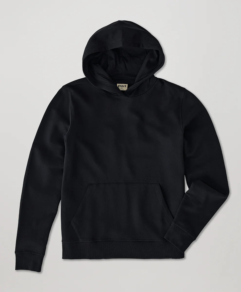 brushed fleece pullover hoodie