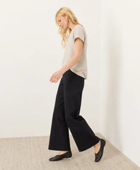 clearance stretch twill wide leg pant